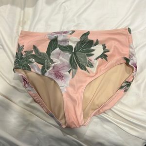 Floral Albion high waisted swim bottoms